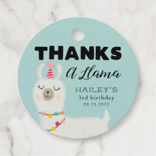 Etiquetas Para Lembrancinhas Agradece a uma festa de aniversário do lama