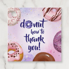 Etiquetas Para Lembrancinhas Agradecimento de Aquarela de Donut