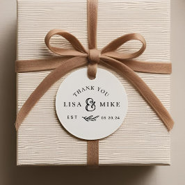 Etiquetas Para Lembrancinhas Agradecimento de casamento com folhagem rústica