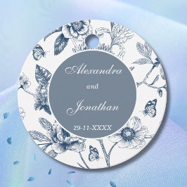 Etiquetas Para Lembrancinhas Agradecimento de Casamento Cristão Blue Chinoiseri