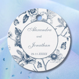 Etiquetas Para Lembrancinhas Agradecimento de Casamento Cristão Blue Chinoiseri