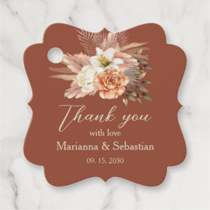 Etiquetas Para Lembrancinhas Agradecimento de Casamento de Outono