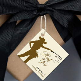 Etiquetas Para Lembrancinhas Agradecimento de Chá de Noiva Cowgirl Whips & Wine