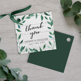 Etiquetas Para Lembrancinhas Agradecimento de Folhagem Rústica