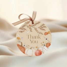 Etiquetas Para Lembrancinhas Agradecimento do Chá de Bebê do Outono da Abóbora 