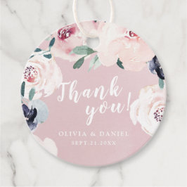 Etiquetas Para Lembrancinhas Agradecimento floral rosa botânico florido