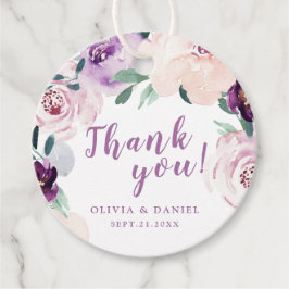 Etiquetas Para Lembrancinhas Agradecimento floral roxo botânico florido