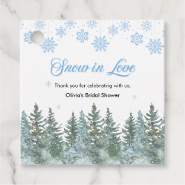 Etiquetas Para Lembrancinhas Agradecimento para Chá de Noiva Flocos de Neve Amo