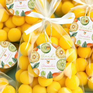 Etiquetas Para Lembrancinhas Água-forte de Frutas Cítricas Bebe Reunião