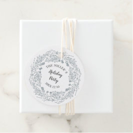 Etiquetas Para Lembrancinhas Airelas brancas, coroa de inverno