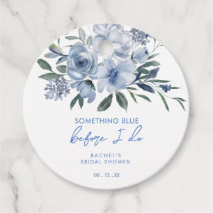 Etiquetas Para Lembrancinhas Algo Azul Antes de Fazer Chuveiro de Noiva Floral
