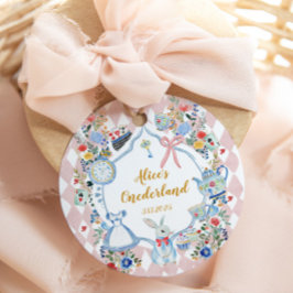 Etiquetas Para Lembrancinhas Alice no aniversário Whimsical de Onederland