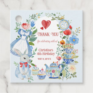 Etiquetas Para Lembrancinhas Alice Whimsical em Wonderland