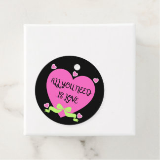 Etiquetas Para Lembrancinhas All You Need Is Love – Valentine Heart Design