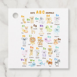 Etiquetas Para Lembrancinhas Alphabet Animal ABC Animais de estimação