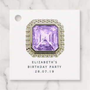 Etiquetas Para Lembrancinhas Ametyst Fevereiro Birthstone