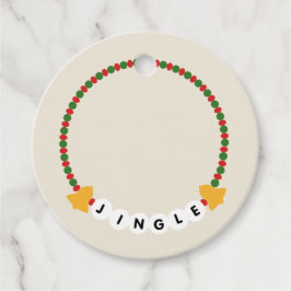 Etiquetas Para Lembrancinhas Amizade Bracelet Jingle Bells Natal