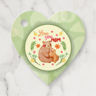 Etiquetas Para Lembrancinhas Amo-Te Mãe - Mamãe Ursa e Dia de as mães