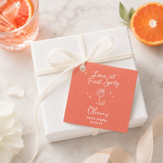 Etiquetas Para Lembrancinhas Amor à Primeira Spritz Chá de Noiva