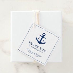 Etiquetas Para Lembrancinhas Âncora Monograma Azul Marinho Casamento Náutico
