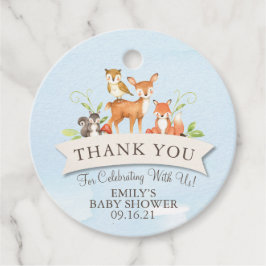 Etiquetas Para Lembrancinhas Animais Da Floresta Agradeço Ao Rapaz Chá de frald