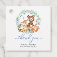 Animais Da Floresta Chá de fraldas Verde Obrigado