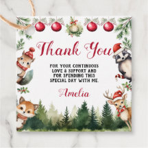 Animais da Floresta de inverno de Natal