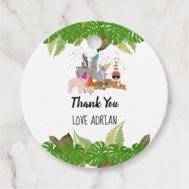 Etiquetas Para Lembrancinhas Animais da Selva Engraçados e Bonitos na Festa Sel