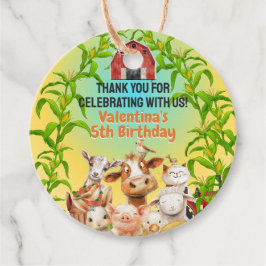 Etiquetas Para Lembrancinhas Animais de fazenda corriqueiros, Red Barn, Obrigad