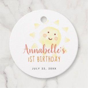 Etiquetas Para Lembrancinhas Aniversário Amarelo do Sol Obrigado