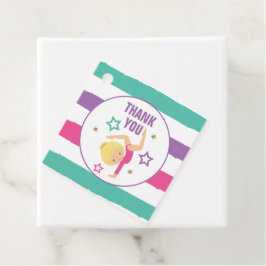 Etiquetas Para Lembrancinhas Aniversário da ginástica Obrigado Favor