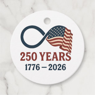 Etiquetas Para Lembrancinhas Aniversário de 250 Anos 1776-2026 Patriótico dos E
