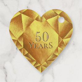 Etiquetas Para Lembrancinhas Aniversário de Casamento do Coração da Citrine Wat