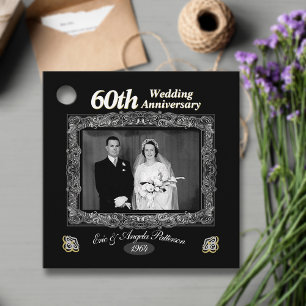 Etiquetas Para Lembrancinhas Aniversário de casamento do vintage 60th