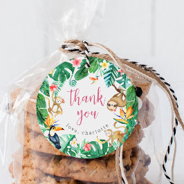 Etiquetas Para Lembrancinhas Aniversário de criança De Animais Da Selva Tropica