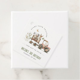 Etiquetas Para Lembrancinhas Aniversário de criança de Trator de Animais de Cri