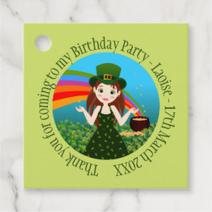 Etiquetas Para Lembrancinhas Aniversário de Saint Patrick Obrigado