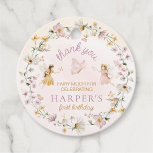 Etiquetas Para Lembrancinhas Aniversário do Jardim das Fadas Obrigado