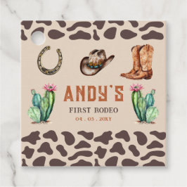 Etiquetas Para Lembrancinhas Aniversário do West Cowboy First Rodeo Boys
