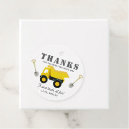 Etiquetas Para Lembrancinhas Aniversário dos Caminhões de Construção