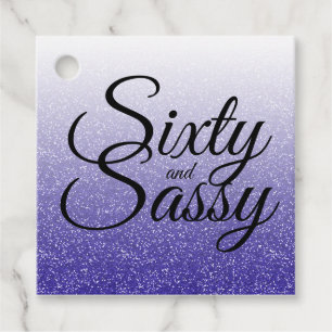 Etiquetas Para Lembrancinhas Aniversário Sassy de Ombre 60 do brilho dos azuis