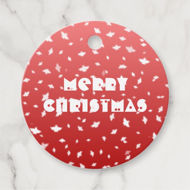 Etiquetas Para Lembrancinhas Anjos de Natal (Frente)