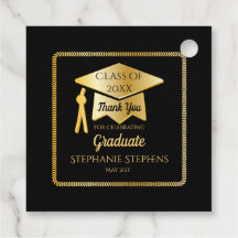 Ano Dourado de Boné de formatura