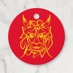 Etiquetas Para Lembrancinhas Ano Novo Lunar Chinês 2024 4722 Ano Dragão