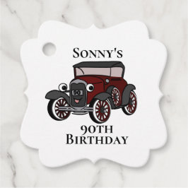 Etiquetas Para Lembrancinhas Antiguidade de Aniversário do Carro