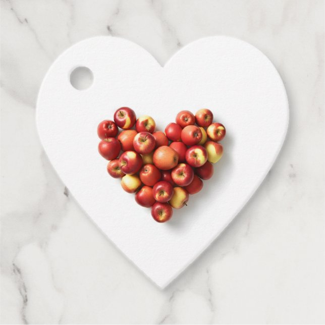 Etiquetas Para Lembrancinhas Apple Heart (Frente)