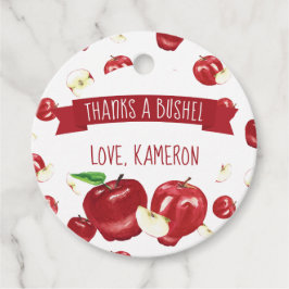 Etiquetas Para Lembrancinhas Apple of Our Eye, Festa de aniversário Obrigado