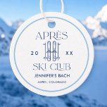 Etiquetas Para Lembrancinhas Apres Ski Club Winter Ski Bach Party<br><div class="desc">Personalizado Clube de Esqui Apres Winter Ski Festa de solteira Favor Napkins</div>