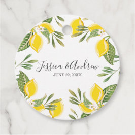 Etiquetas Para Lembrancinhas Aquarela Limão Citrus Floral Russo Amarelo