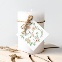 Etiquetas Para Lembrancinhas Aquarela Verde e Rosas AMOR Dia dos Namorados